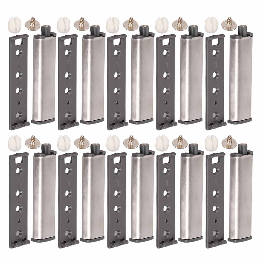 10Pcs Cabinet Door Push Latch Magnetic Stainless Steel Cupboard Rebounder Touch Latches Kitchen