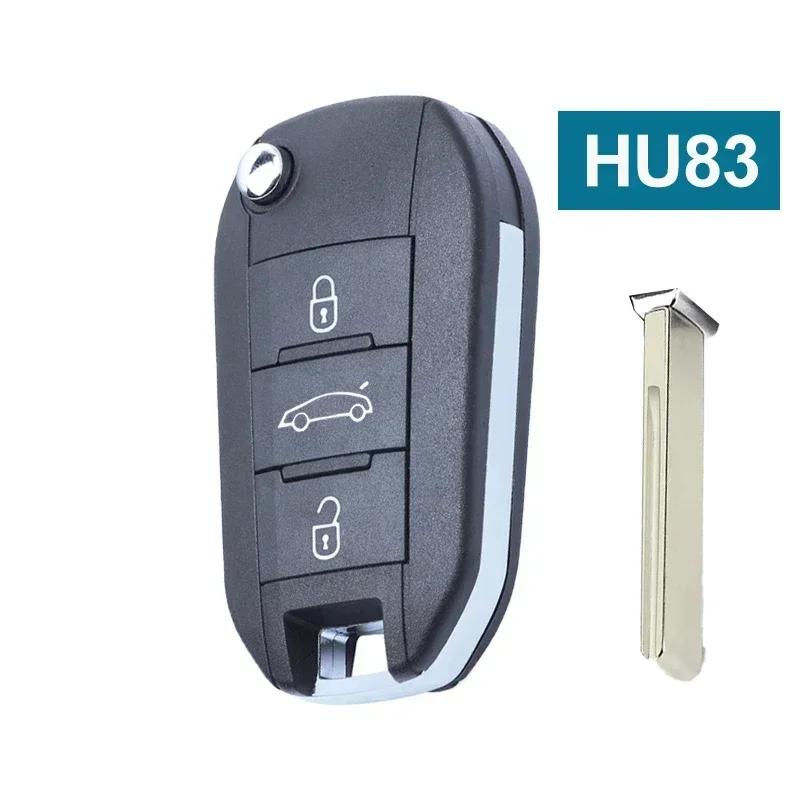 YOCASTY 4A Chip Flip Remote Folding Car Key 433 MHZ For Citroen C3 C5 C6 For Peugeot 308 4008 HU83 VA2 Blade