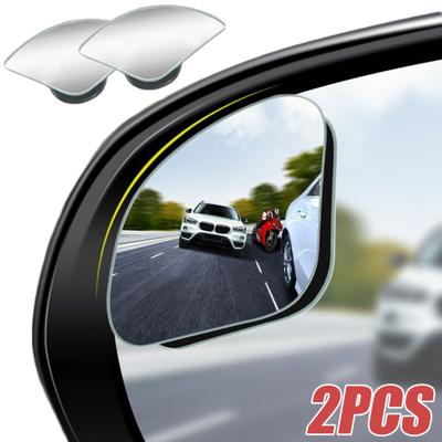 2 stücke Auto Rahmenlose Toter Winkel Spiegel 360 Grad Einstellbar Weitwinkel Sektor Konvexen Spiegel Auto Hilfs Parkplatz Rückspiegel