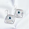 Apatite Gemstone 925 Sterling Silver Jewelry Handmade Drop/Dangle Earrings 2.44" EE-71-7