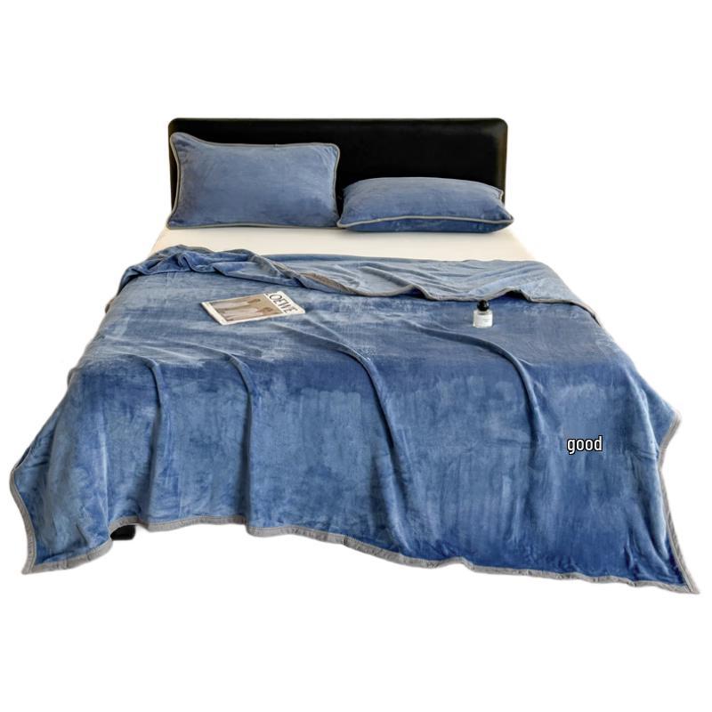 Muji-Style Milk Fleece Multi-Purpose Blanket 120*200cm