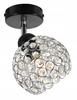 LOFT CEILING LAMP, CRYSTAL BALL, CHROME, LED