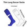 1 Pair Adults Kids Sports Soccer Socks Men Boy Knee High Breathable Towel Bottom Football Training Long Stocking Hockey Sock