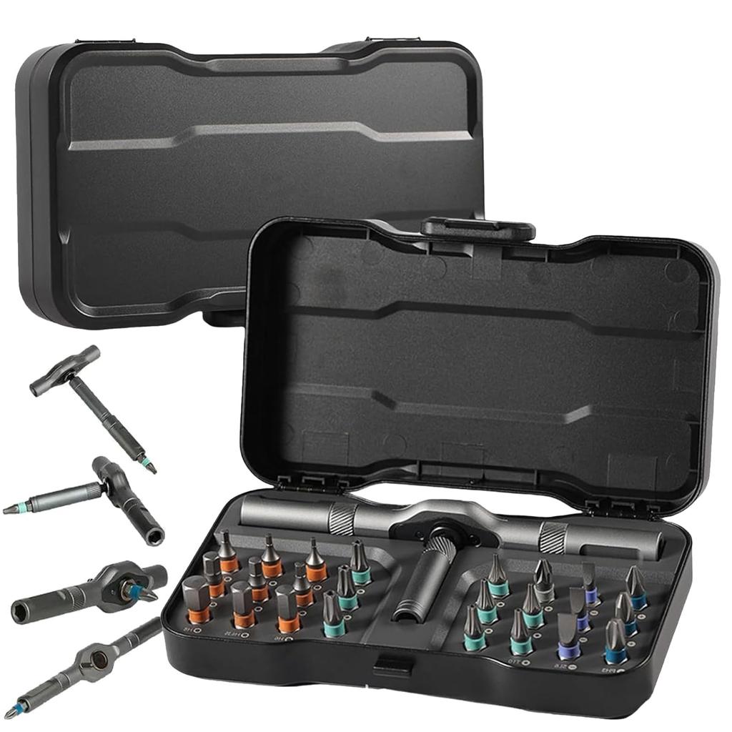 24 In 1 Dly Magnetic Ratchet Screwdriver Set Compact And Portable Ratchet Screwdriver fix Furniture Electronics & Glasses