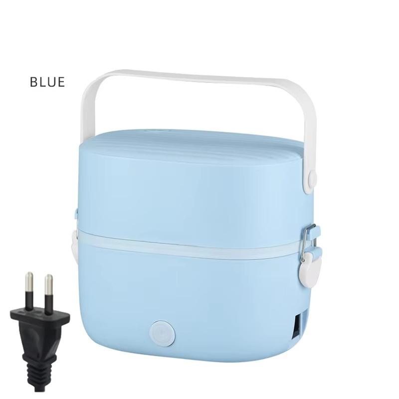 

Портативный ланч-бокс с автоматическим отключением питания, 1 л, рисоварка для офиса, общежития, 2 слоя, герметичный подкладочный материал, подогреватель пищи