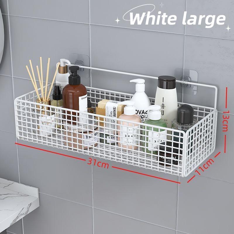 Bathroom Storage Rack Bathroom Shelf Wall Mounted Corner Storage Shelves Punch-free Toilet Rack Bathroom Organizer