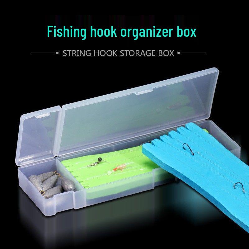 

Fishing Gear Organizer: Compact Box with Foam Shaft for Hooks and Lines Two Hook Winding Plates
