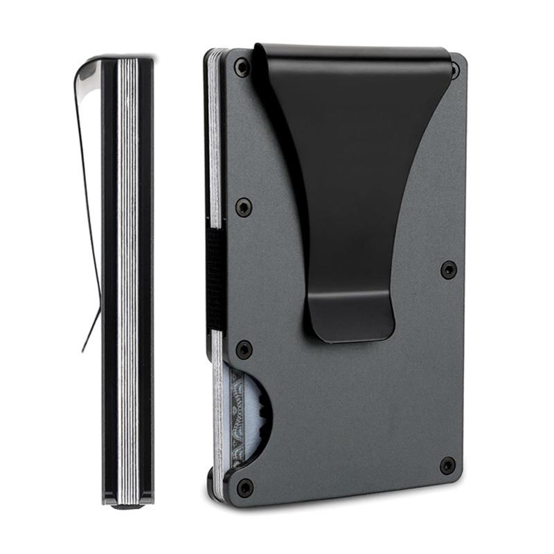 Grenzüberschreitendes RFID Aluminiumlegierung Diebstahlschutz Ultradünnes Herren Metallkartenetui