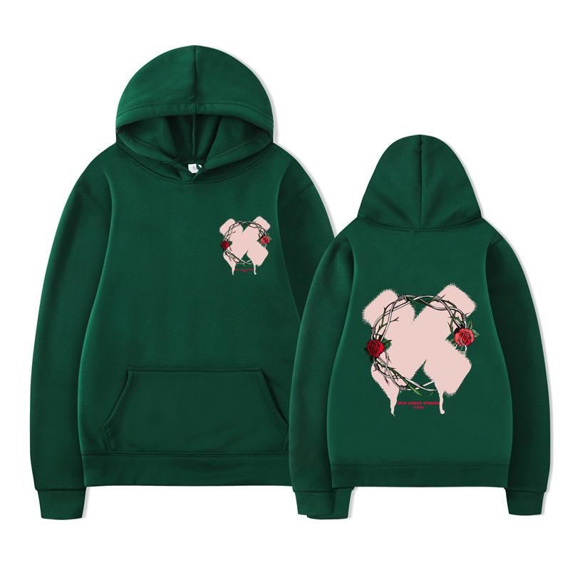 Autumn Winter Letter Print Men Hoodies Boys Harajuku Girls Hip Hop Pullover Fancy Music Gift Casual Loose Comfortable Sweatshirt