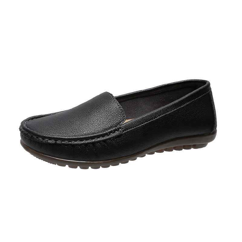 Nurse Shoes Women's Spring and Autumn Lazy Flat-bottomed Single Shoes Mother Shoes Soft-soled Maternity Shoes
