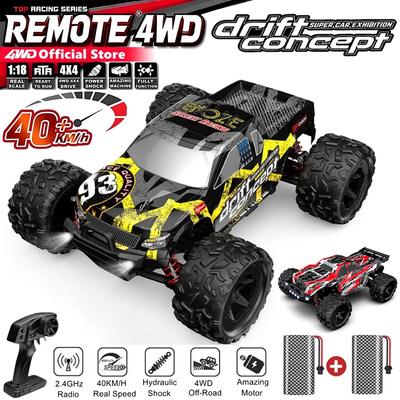 4WD RTR Remote Control Car 40KM/H Fast High Speed Monster RC Cars 4X4 All Terrain Off-Road Drift Racing Truck for Kids Adults