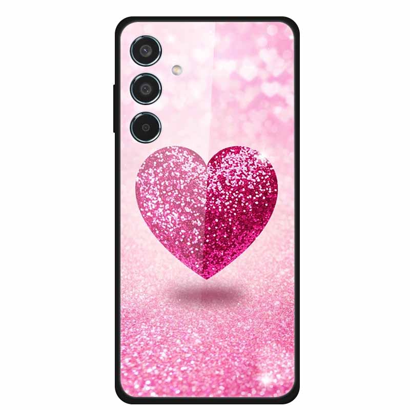 Tempered Glass Case For Samsung S25 Plus Case S 25 Plus Hard Back Cover For Samsung Galaxy A16 M55 A55 Phone Case Soft Bumper