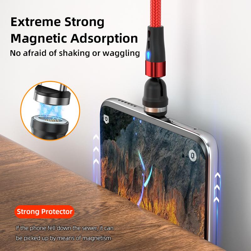 Câble USB Type C Magnétique 5A Pour Samsung S21 P30 Câble de Chargeur à Charge Rapide Magnétique pour iPhone Xiaomi Micro USB Cordon de Données