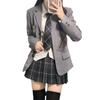 Women's College-Style JK Suit for Autumn/Winter - Student Uniform Jacket for Performance and Class Wear