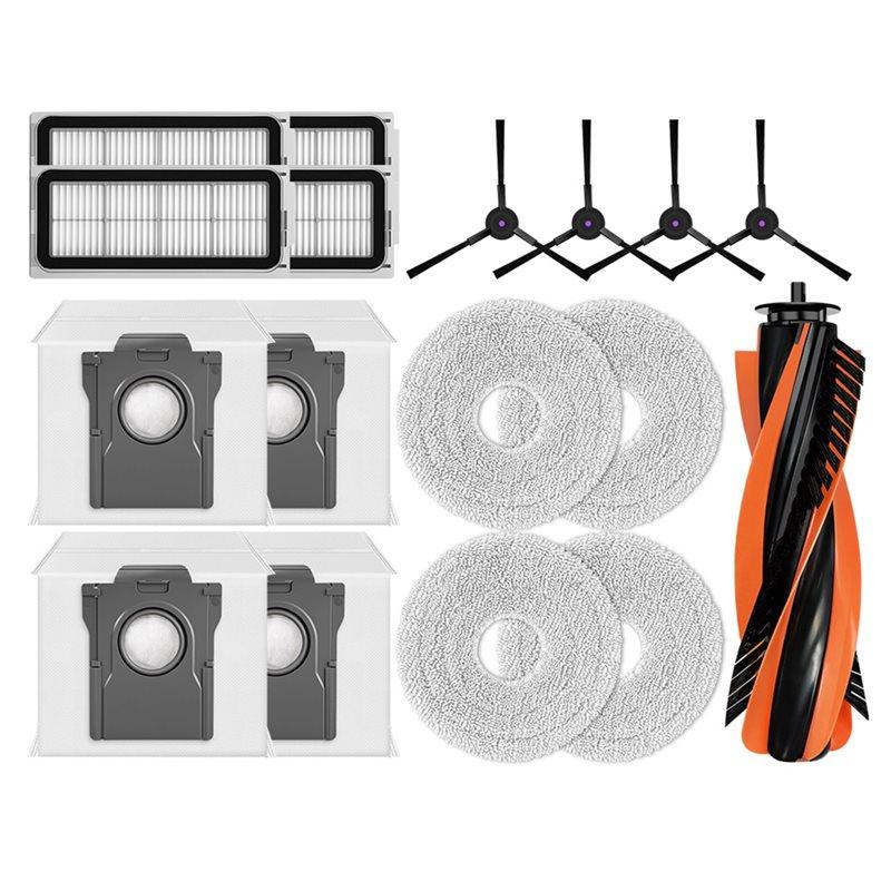 LITE-For Cecotec Conga X70 Replacement Parts Accessories Main Side Brush HEPA Filter Mop Cloth Pad Dust Bag