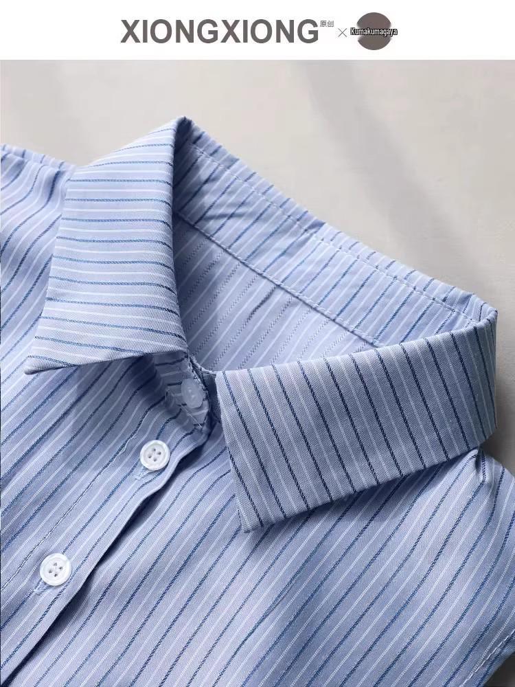 Wszechstronny Koronkowy Kołnierzyk dla Dziewczynek w Paski - Idealny na Jesień/Zimę