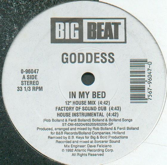 

12inch Record GODDESS - In My Bed 096047 BIG BEAT 1992 US Dance & Electronica Used