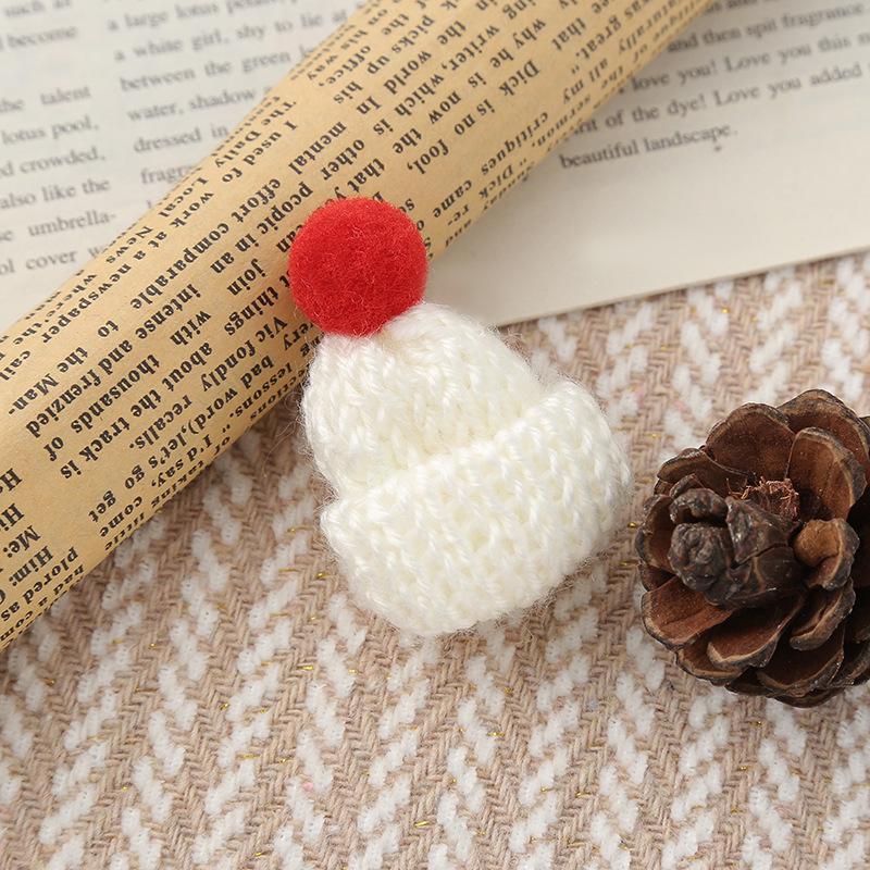 Weihnachts-Streifenschal & Bommel-Puppe Hut Feiertags-Accessoire-Set