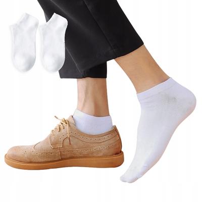 Foot Socks 100% Cotton Comfortable Unisex Cotton 38-44 White