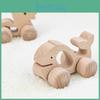 Wooden Elephant Whale Rabbit Dinosaur Animal Shape Bus Children Toy For Babies With Diy Fun
