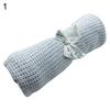 Baby Newborn Soft Warm Cotton Solid Color Knitted Crochet Rectangle Blankets