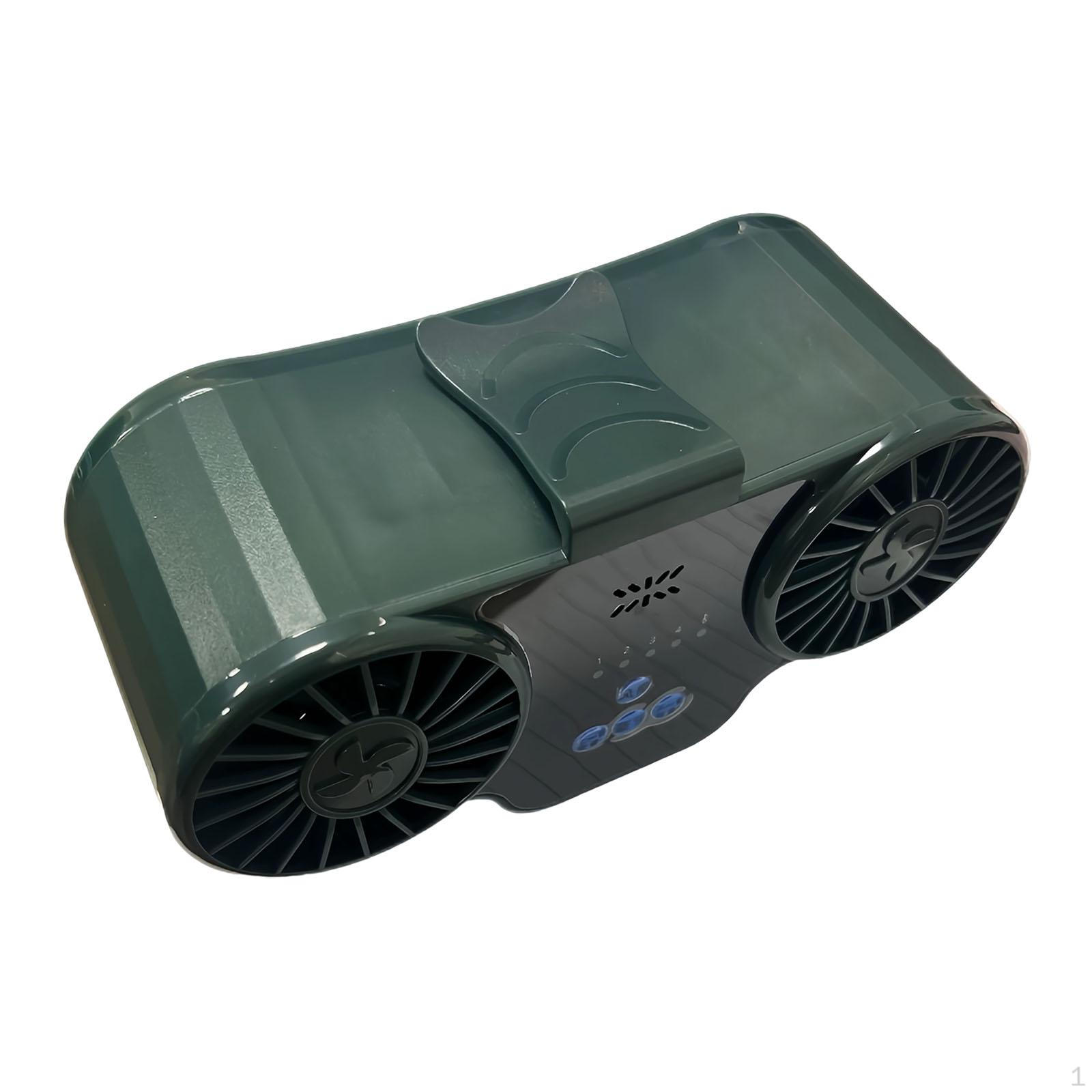 

Портативный многофункциональный вентилятор с креплением на поясе, мини-вентилятор для кондиционирования воздуха, 4 скорости ветра, ременное охлаждение зелёный