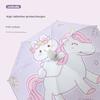 2026 New Model Children's Umbrella Cartoon Black Plastic Dual-Use Umbrella for Sun and Rain, Automatic Reflective Strip Long-Handle Umbrella for
