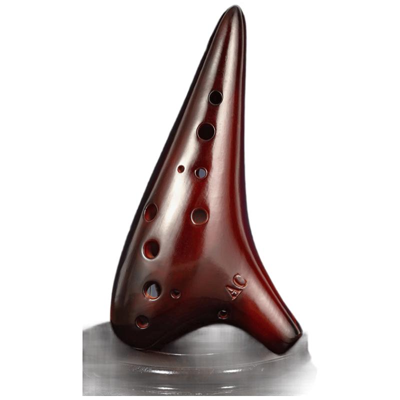 SWAN T06A 12-Hole Alto C Smoked Ceramic Ocarina
