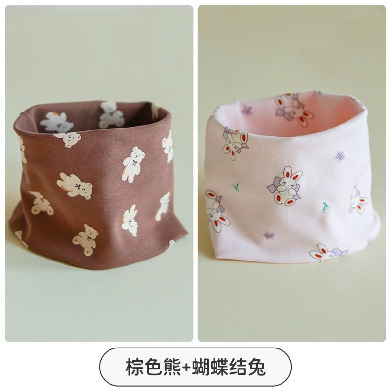 Kids Winter Scarf Soft Cotton Neck Warmer Animal Print Boys Girls Outdoor Use Warm Gaiter