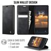 For iPhone 11 Pro Max Case CASEME 033 Series RFID Blocking Wallet Stand Calf Texture Leather Phone Cover