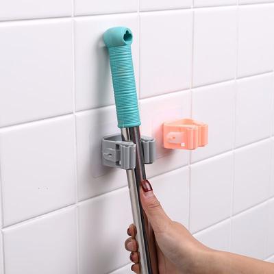 Broom Holder Broom Hanger Storage Rack Organizer Clips Clamping Fixed On Garden Wall