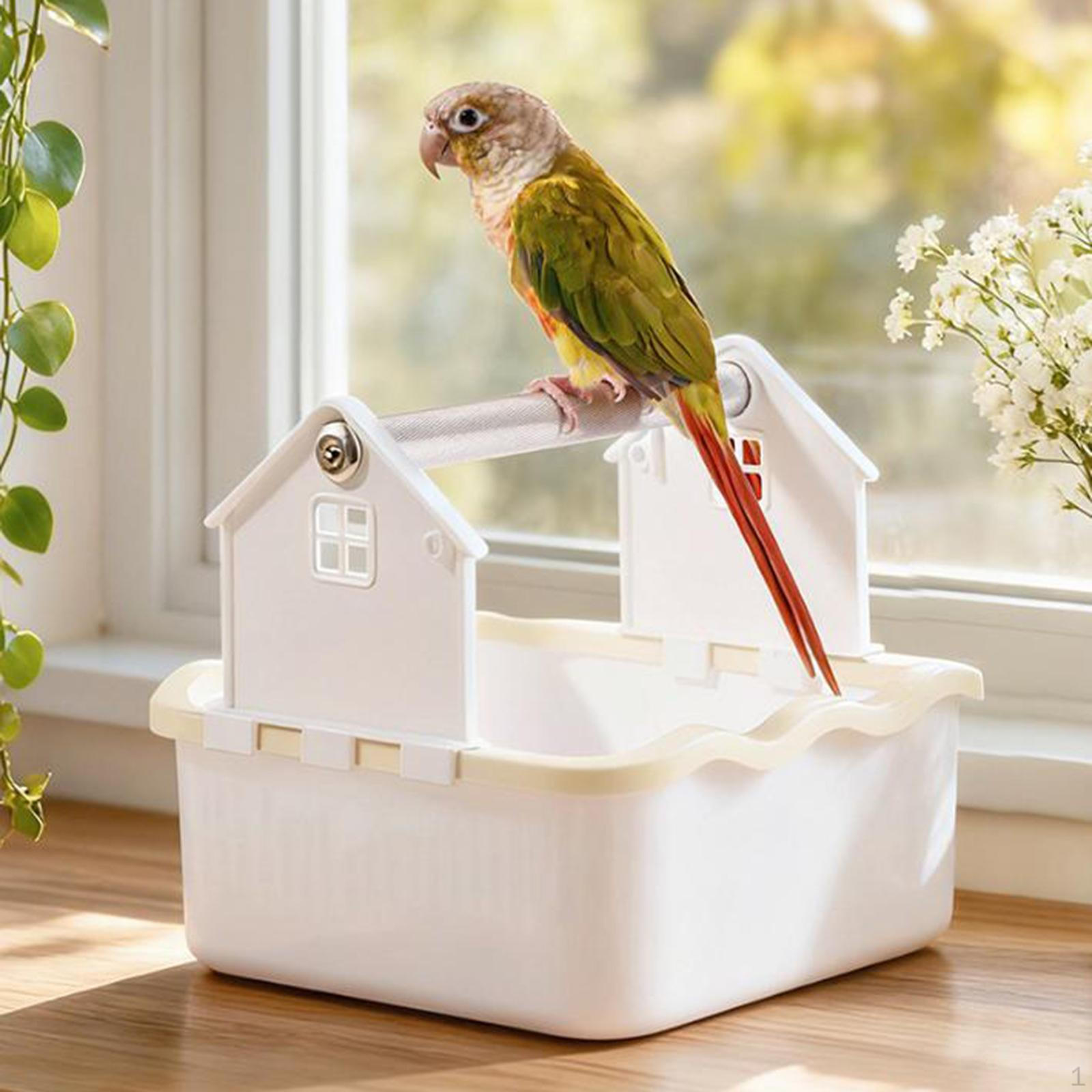 

Parrot Perch, Play Area, Versatile And Multifunctional Exercise Toy, Perch for Potty Training Warm Brown