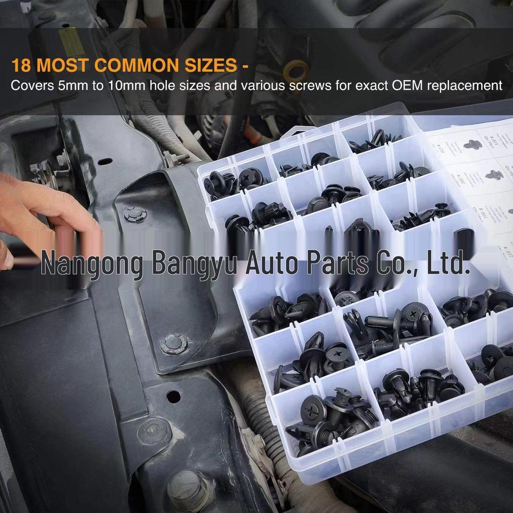 190-Piece Car Retainer Set for Toyota, Honda, and Nissan Bumpers and Fenders