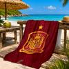 Asciugamano da Spiaggia in Microfibra Stampato con Emblema Nazionale Spagnolo, Morbido e Assorbente, Asciugatura Rapida, Ideale per Viaggi Estivi, Essenziale per la Spiaggia, Piscina