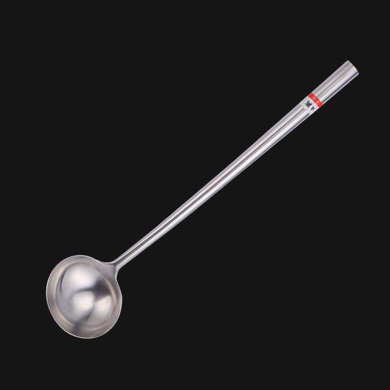 Spatel i rustfritt stål, Kokespatel, Kokkeskje, Helt stål Fortykket og Forlenget Spatel og Skje, Non-stick Pan Fortykket og Non-stick