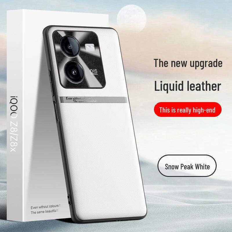 iQOOZ8 Liquid Leather Anti-Fall Protective Cover for Z8x - One-Piece Design