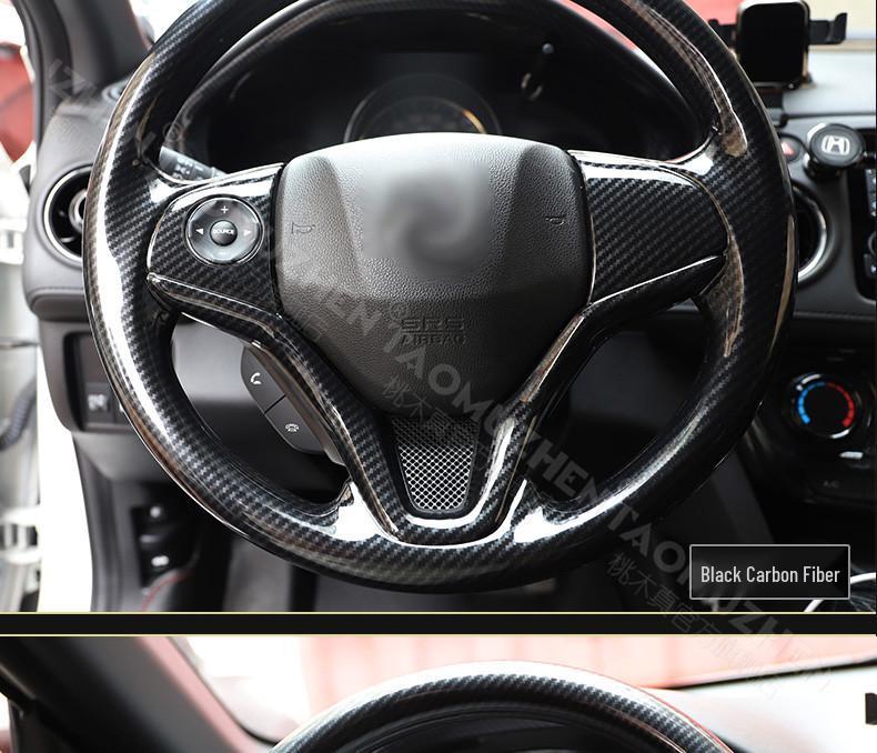 Peach Wood Carbon Fiber Steering Wheel Cover for Vezel/XRV (2015-2017 Models)