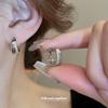 Korean Round Multi-layer Zircon Ear Buckle Simple Geometric Earrings Fashionable New Earrings