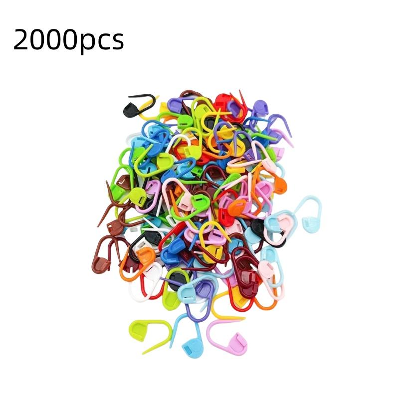 50-500pcs Mix Color Plastic Resin Small Clip Locking Stitch Markers Crochet Latch Knitting Tools Needle Clip Hook Sewing Tool