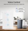 For Zigbee 2 Gang Smart Tempered Glass Wall Touch Panel Switch Remote Control 10A ABS Neutral Light Power Switch Alexa/Google