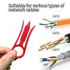 Wire Stripper Red 1pc Portable Precise Stripping Non Slip Handle for Network Cable DIY Home Improvement Projects
