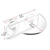 Aquarium Plant Holder Suction Acrylic Ledge Aquatic Grass Shelves Compact Transparent Aquarium Plants Rack For Fish Tank Window