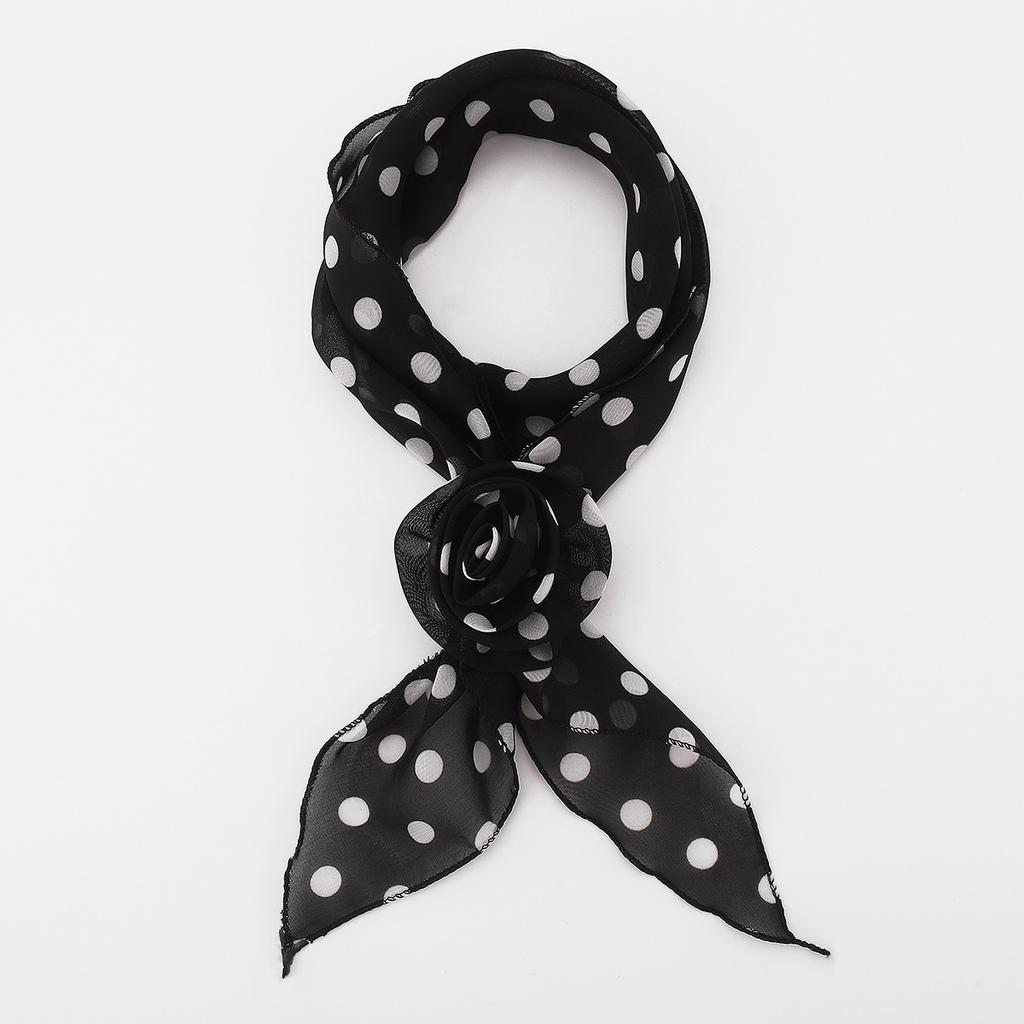 New Long Scarf High Grade Leopard Print Polka Dot Rose Fashion All Match Scarf Neck Decoration