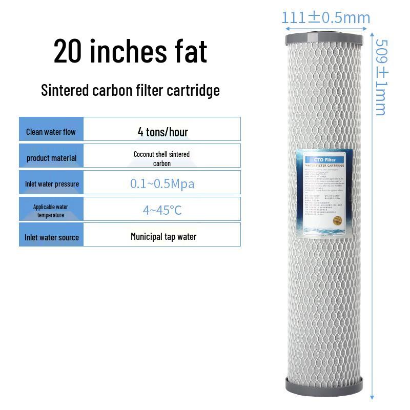 LISM 20-inch Big Blue Coconut Shell Activated Carbon Filter