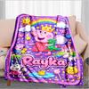 Princess Peppa Blanket Suitable for Sofas, Beds, Offices, And Camping - Perfect Gift for Halloween Christmas