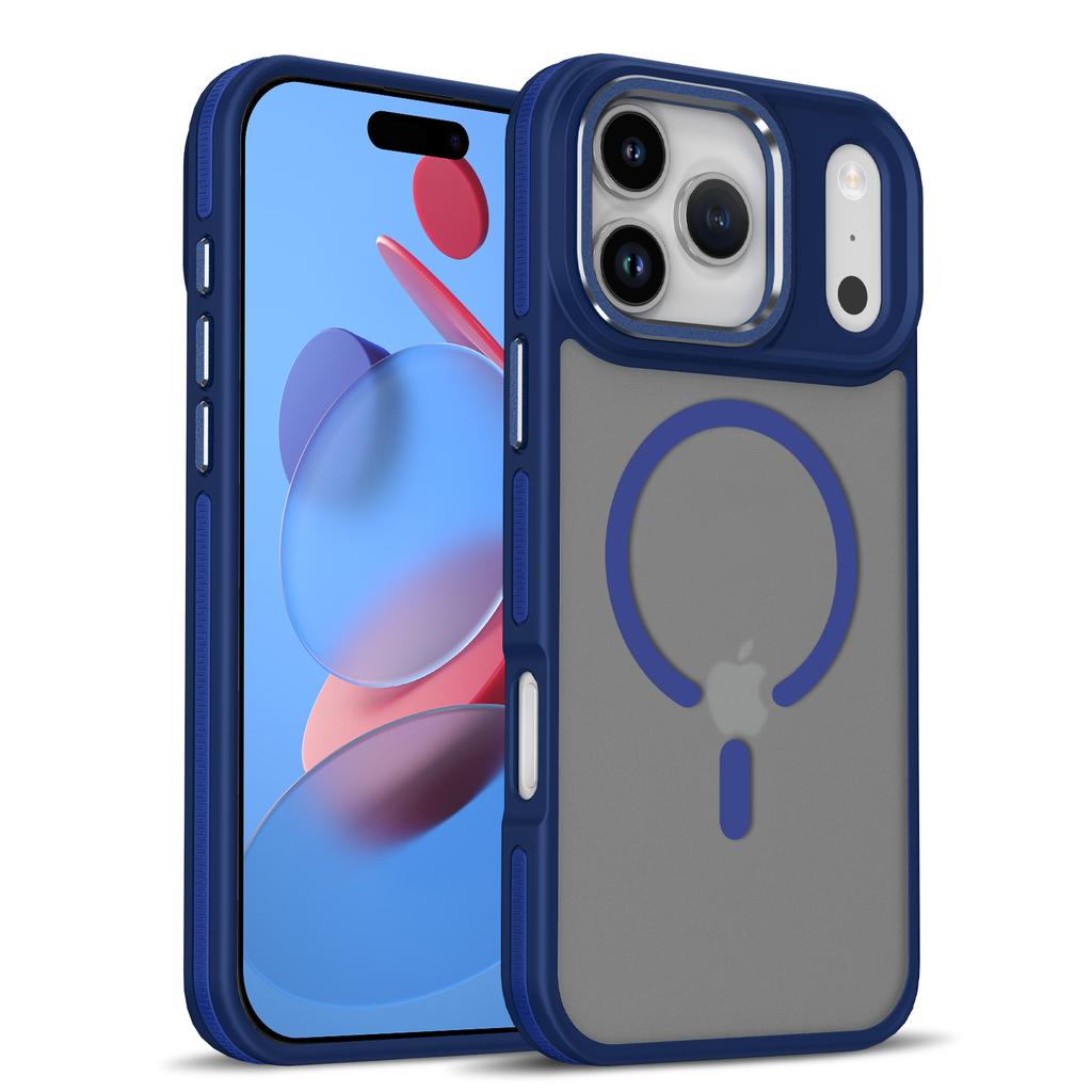 Luksusowe matowe półprzezroczyste etui magnetyczne odporne na wstrząsy do iPhone 17 Pro Max 16 15 14 Plus 13 12 11 Pro Max 17Air Pokrowiec Magsafe