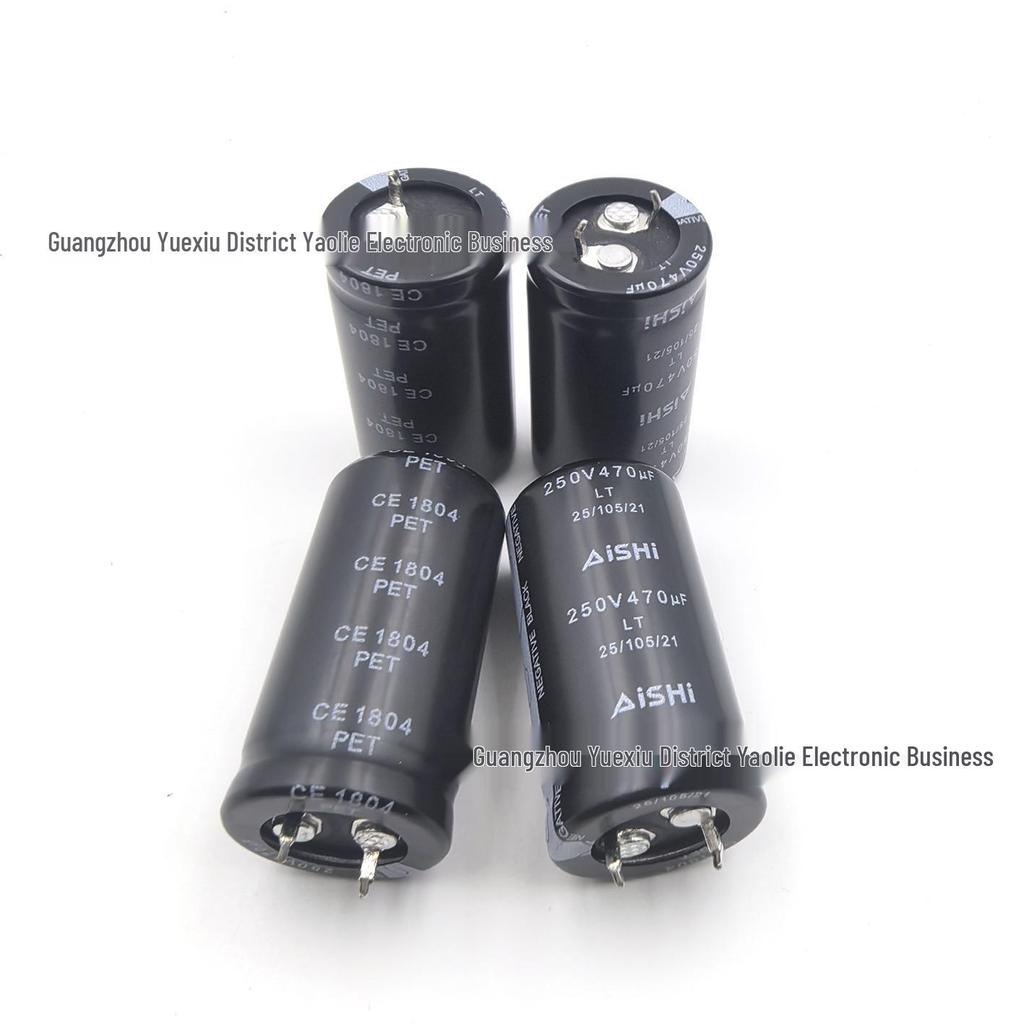 AiSHi 250V 470uF Through-hole Electrolytic Capacitor for Inverter, 22×40mm