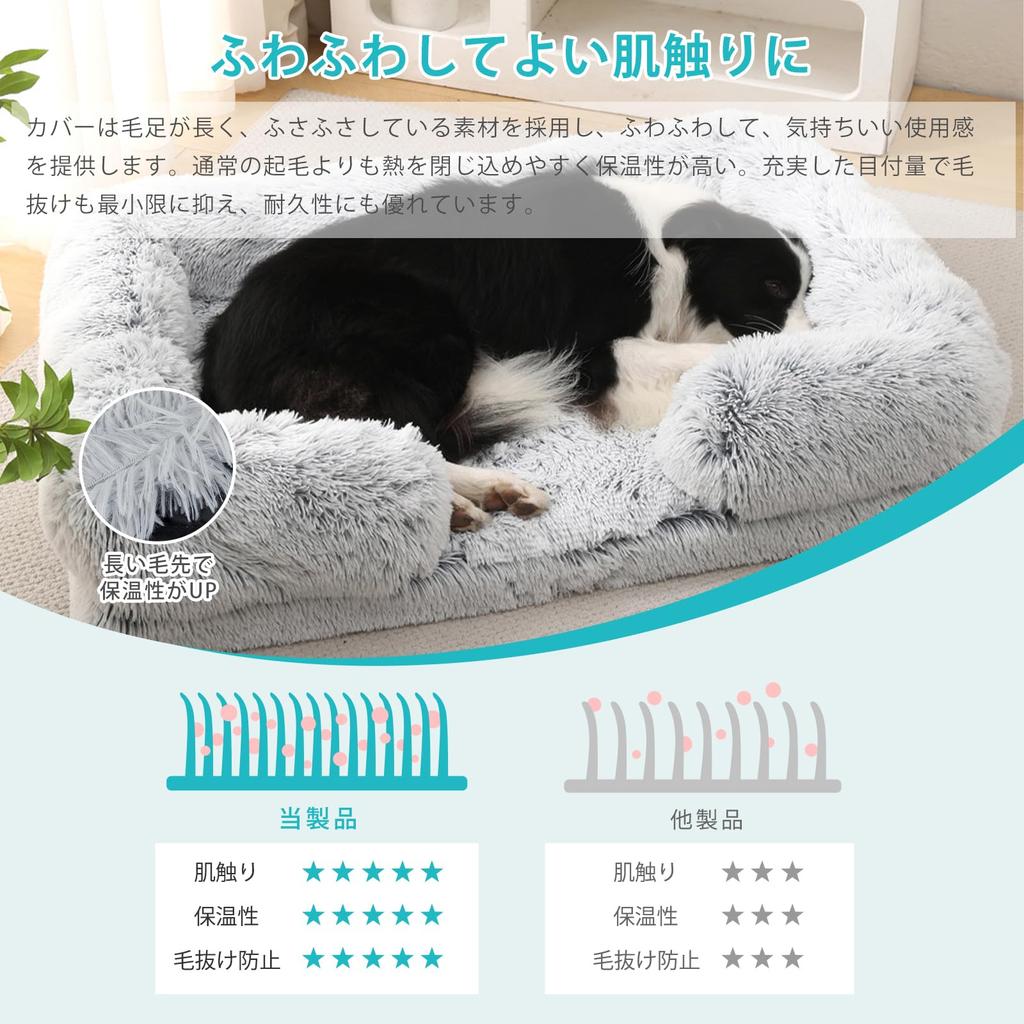 Dnzzs Winter Dog Fluffy Cat Washable Size Bed, Bed, Warm, Waterproof, Antibacterial, Odor-Resistant, Anti-Mite, Moisture-Wicking, Anti-Static, (Dark