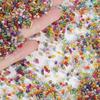 2mm Silver-Lined Glass Seed Beads: Handmade DIY Jewelry & Clothing Accessories, Transparent Loose Beads.