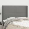 VidaXL Headboard with Ears Dark Grey 147x16x118-128 Cm Fabric3119439
